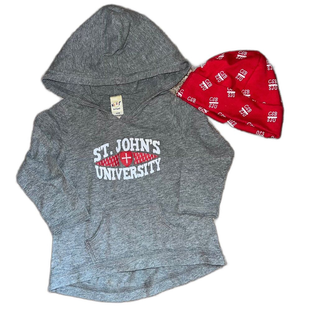 St. John’s University Hoodie & Hat 12 Months